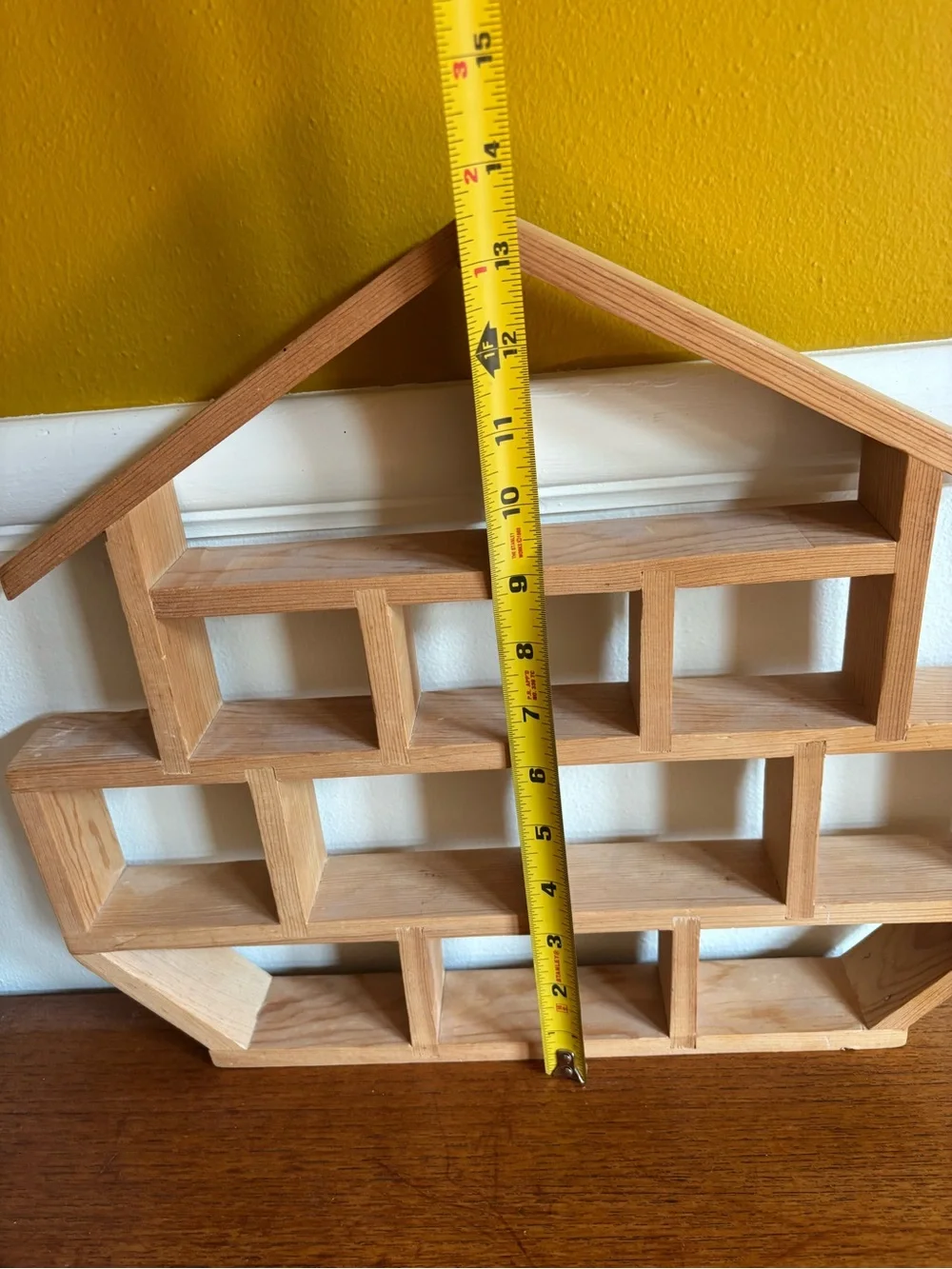 Trinket shelf ship house ark vintage wooden trinket display shelf